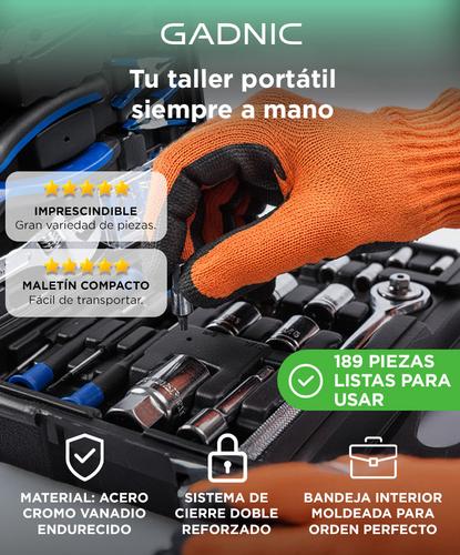 Juego Set de Herramientas Gadnic TS200 189pcs - 1