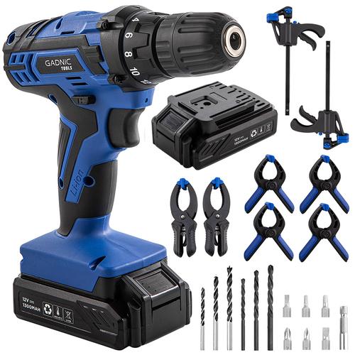 Kit carpinteria gadnic Destornillador Eléctrico+ Juego De 8 Prensas - 0
