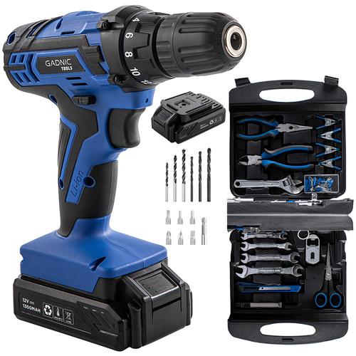 Destornillador Electrico GADNIC 12V + Set de Herramientas 189pcs - 0