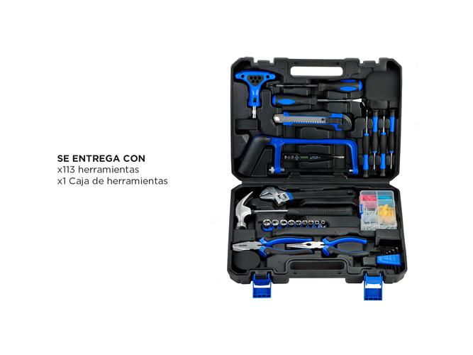 Kit De Herramientas Manuales 113Pzs Set Acero Inoxidable - 5