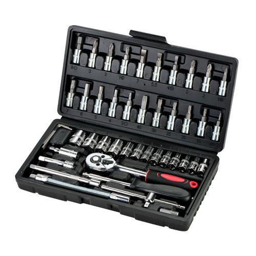 Juego De Tubo Llaves Gadnic KH7 Puntas 46 Piezas Herramientas Manual - 0