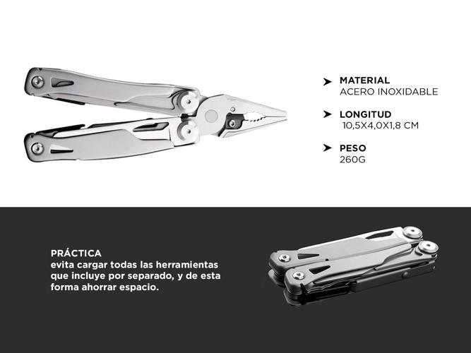 Pinza Multiuso Gadnic Alicate Navaja Multitool Camping - 4