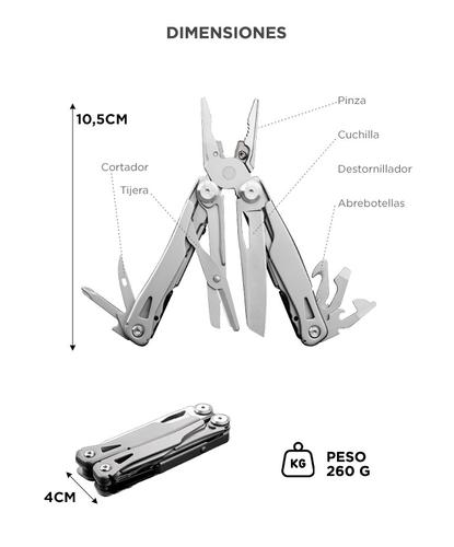 Pinza Multiuso Gadnic Alicate Navaja Multitool Camping - 5