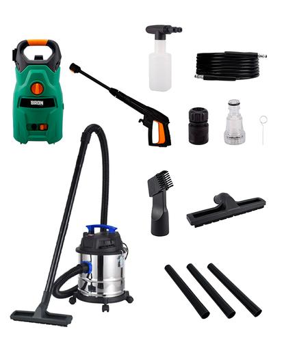 Kit Hidrolavadora Gadnic 1400W - Aspiradora de Tacho Gadnic 20L 1200W Para Polvo y Liquido - 6