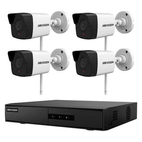 Kit Cámara de Seguridad con Micrófono Hikvision x4  NVR 4CH - 0