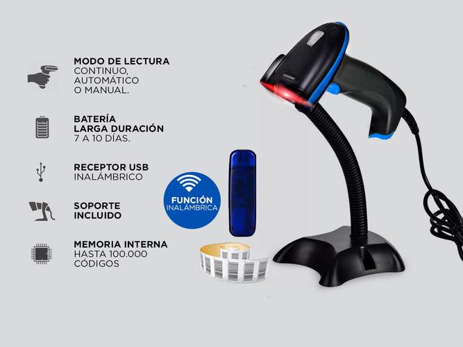 Kit Gadnic Lector Código de Barras Inalámbrico + Impresora Térmica XP-58IIH - 3