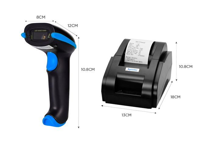 Kit Gadnic Lector Código de Barras Inalámbrico + Impresora Térmica XP-58IIH - 5