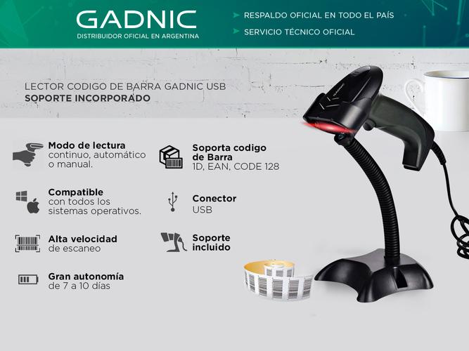 Kit Impresora Termica N160II USB + Lector Codigo De Barra Gadnic - 3