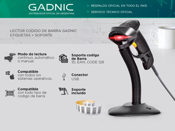 Kit Impresora Termica XP-58IIH + Lector Codigo De Barra Gadnic - 3