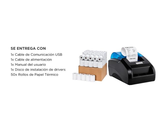 Kit Impresora Térmica IT1050 Gadnic 90mms 50 Unidades De Rollos de Papel  - 6