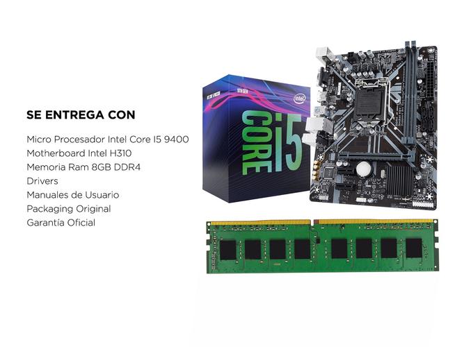 Combo Actualizacion Intel i5 9400 c/video + H310 + 8GB - 4
