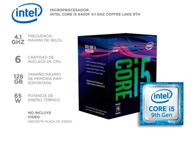 Combo Actualización PC Gamer Intel I5 9400F sin video + H310 + 8gb DDR4 - 1
