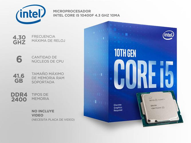 Combo Actualización Pc Gamer Core I5 10400F s/ Video + H410 + 8gb Hyperx Fury - 1