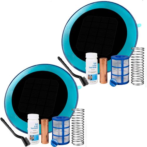 KIT x 2 Ionizador Solar 200,000 LTS Boya Anti Sarro Colector Sustentable - 0