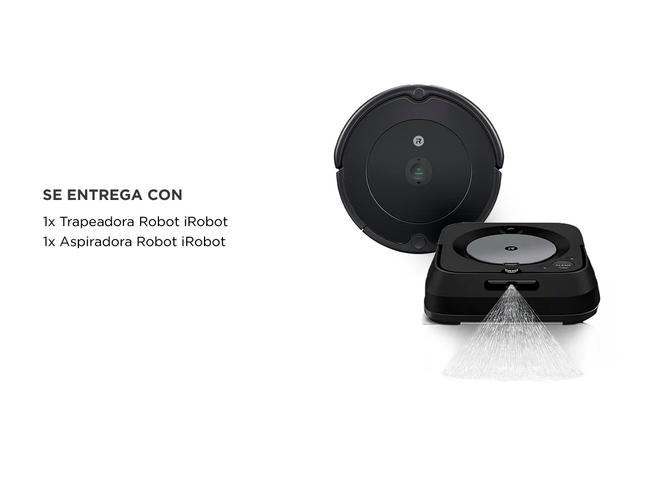 Kit Trapeadora Robot IRobot Braava Jet M6 Negro  Aspiradora Robot iRobot Roomba 692 WiFi Alexa - 6