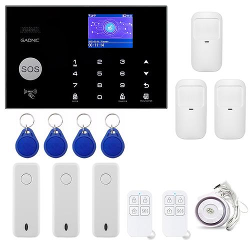 Kit Seguridad Alarma Domiciliaria Gadnic 6 Sensores - 0
