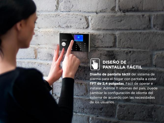 Kit Seguridad Alarma Domiciliaria Gadnic 6 Sensores - 2