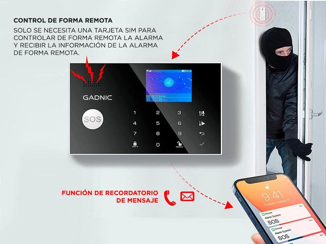 Kit Seguridad Alarma Domiciliaria Gadnic 6 Sensores - 3