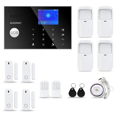 Kit Alarma Para El Hogar Gadnic + 6 Sensores Extras - 0