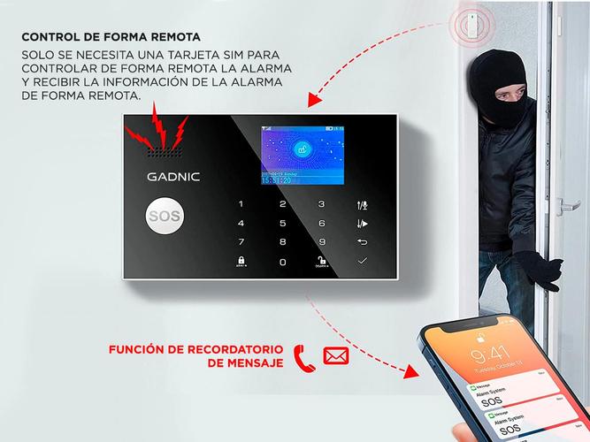 Kit Alarma Para El Hogar Gadnic + 6 Sensores Extras - 3