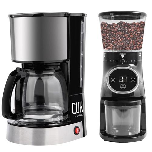 Kit Cafetera de filtro Gadnic CF800 +Molinillo de Café Profesional Con Display - 0