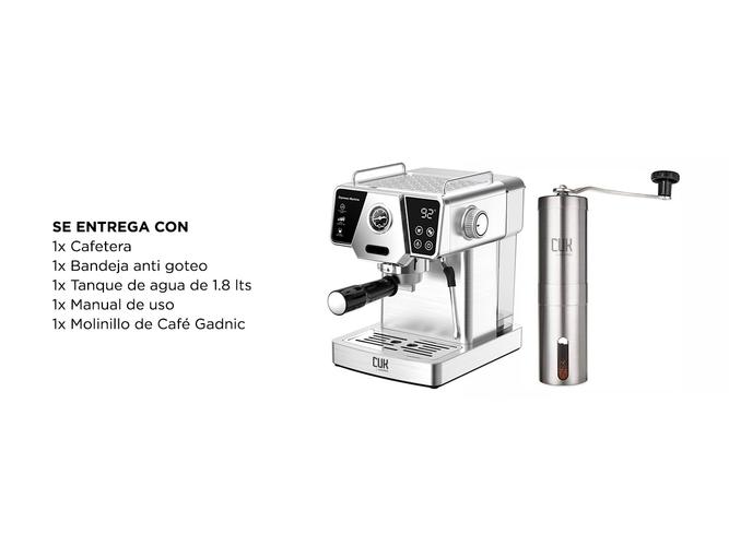 Set Barista Cafetera de filtro Gadnic Molinillo de Café Manual - 6