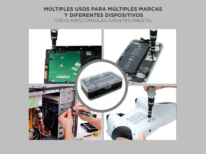 Kit Herramientas para Reparación de Celulares 115 en 1 Mango Antideslizante - 2