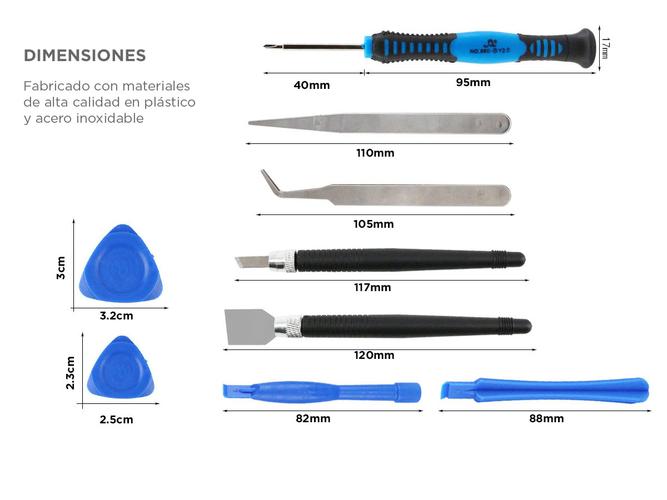 Kit Herramientas Reparacion Celulares 16 en 1 - 4