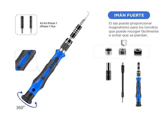 Kit Desarmador C/54 Puntas Intercambiables Celular 58 en 1 - 4