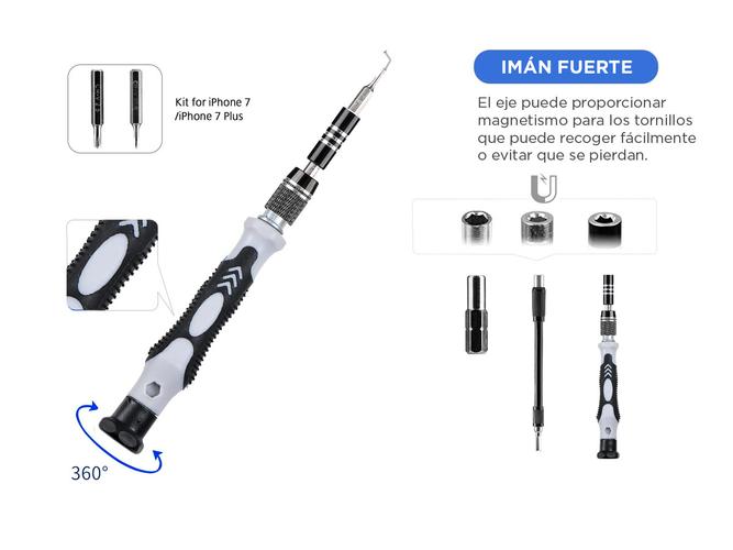 Kit Herramientas Desarmado Celulares C  122 Piezas  - 4