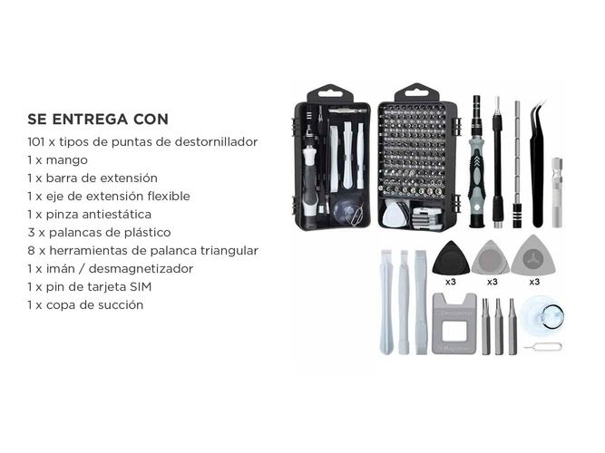 Kit Herramientas Desarmado Celulares C  122 Piezas  - 5
