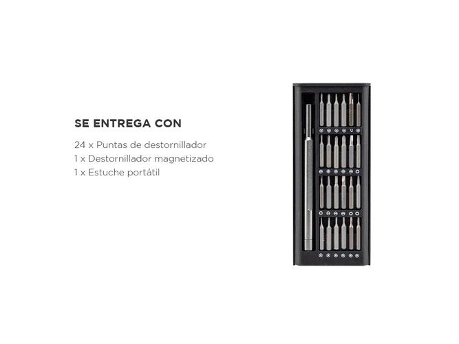 Kit Desarmador Celulares C/24 Puntas Intercambiables  - 5