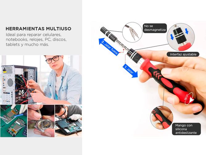 Kit Herramientas Reparación de Celular Gadnic EDER45 138 en 1 - 2