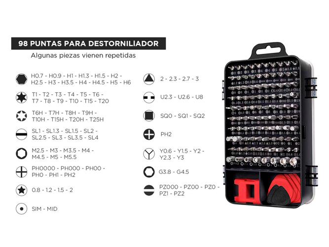 Kit Herramientas Reparación de Celular Gadnic EDER45 138 en 1 - 3