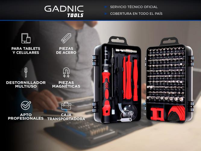 Kit de Herramientas de Reparación Gadnic Para Celulares PC Tablets 115 en 1 - 1