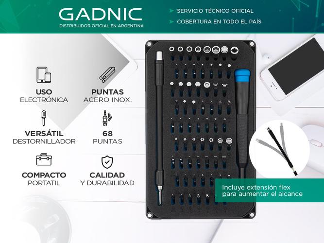 Kit Destornillador Profesional Gadnic 68 Puntas  - 1