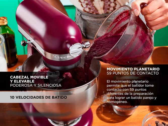 Batidora KitchenAid Artisan Remolacha KSM195PS Planetaria 4,8Lts + Bowl Extra de 3Lts - 3