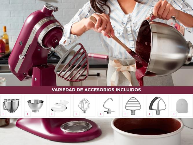 Batidora KitchenAid Artisan Remolacha KSM195PS Planetaria 4,8Lts + Bowl Extra de 3Lts - 4
