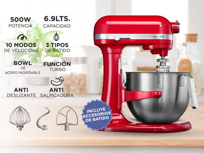 Batidora KitchenAid Heavy Duty KSM7591 Planetaria 1,3HP 6,9Lts 10 Velocidades - 1