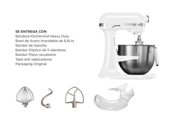 Batidora KitchenAid Heavy Duty KSM7591 Planetaria 1,3HP 6,9Lts 10 Velocidades - 5
