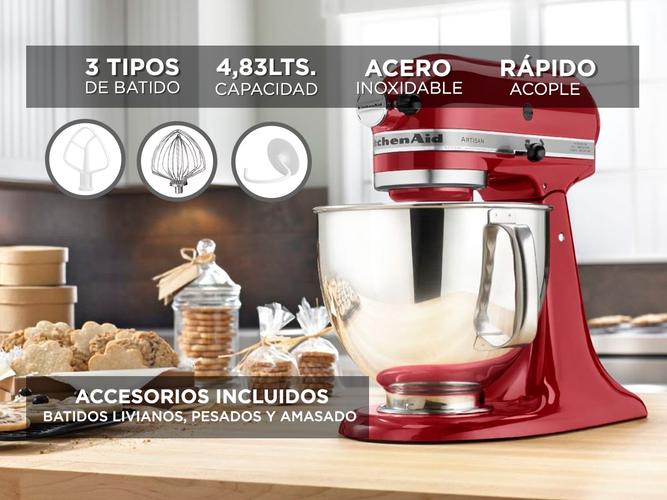 Batidora KitchenAid Artisan KSM150P Planetaria 4,83Lts 10 Velocidades - 2
