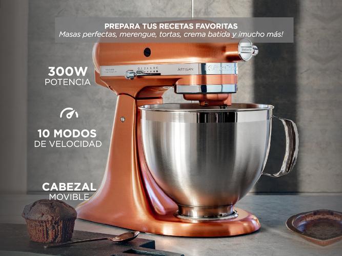 Batidora KitchenAid Artisan Plus KSM175P Planetaria 4,83Lts 10 Velocidades Extra Bowl y Batidor - 3