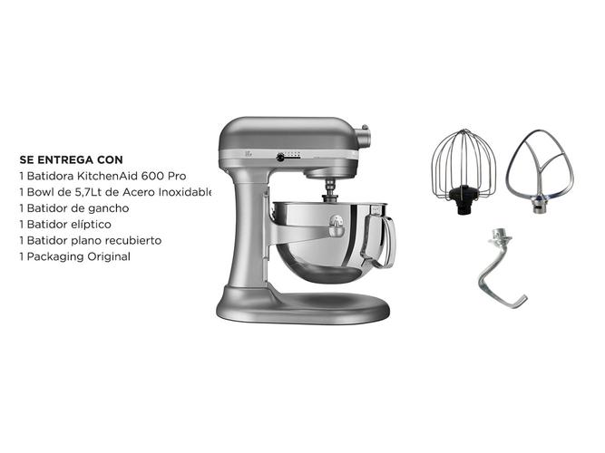 Batidora Planetaria KitchenAid Pro 600 KSM6583 575w 5,7Lts 10 Velocidades - 4