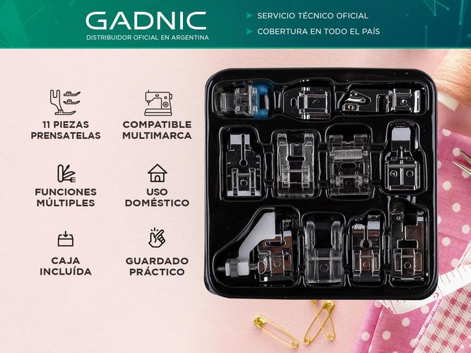 Prensatelas Kit x 11 Universales Para Máquinas de Coser Domésticas - 1