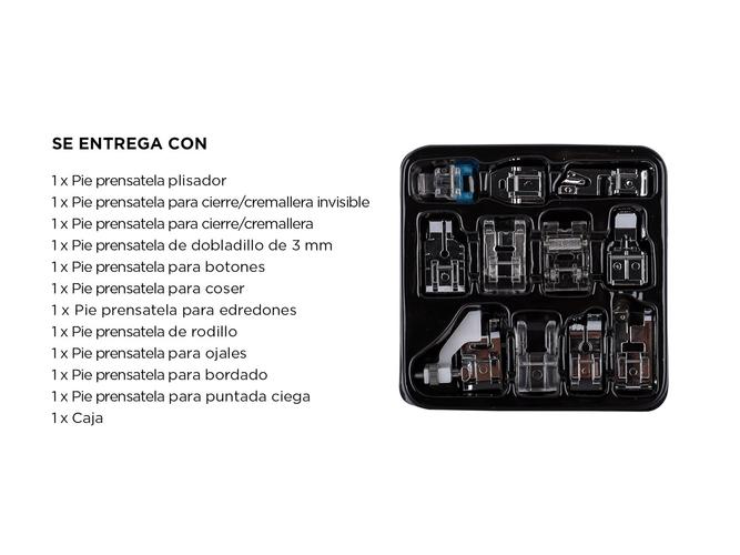 Prensatelas Kit x 11 Universales Para Máquinas de Coser Domésticas - 4