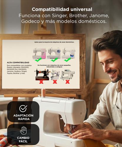 Prensatelas Kit x 32 Universales Para Máquinas de Coser Domésticas Pie Falso Overlock y Más - 2