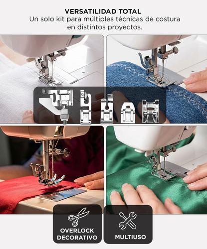Prensatelas Kit x 32 Universales Para Máquinas de Coser Domésticas Pie Falso Overlock y Más - 3