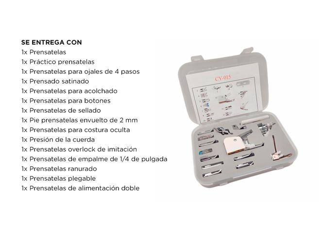Kit x15 Pie Prensatelas Gadnic Para Maquina de Coser - 4