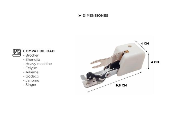 Prensatelas de Corte y Ranurado Gadnic COS7 Máquina de Coser - 3