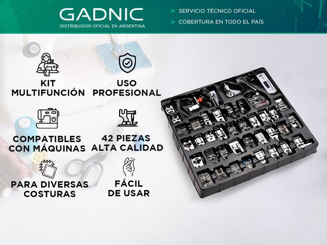 Kit de Prensatelas Para Máquina de Coser Gadnic 42 Piezas Multifuncionales  - 1